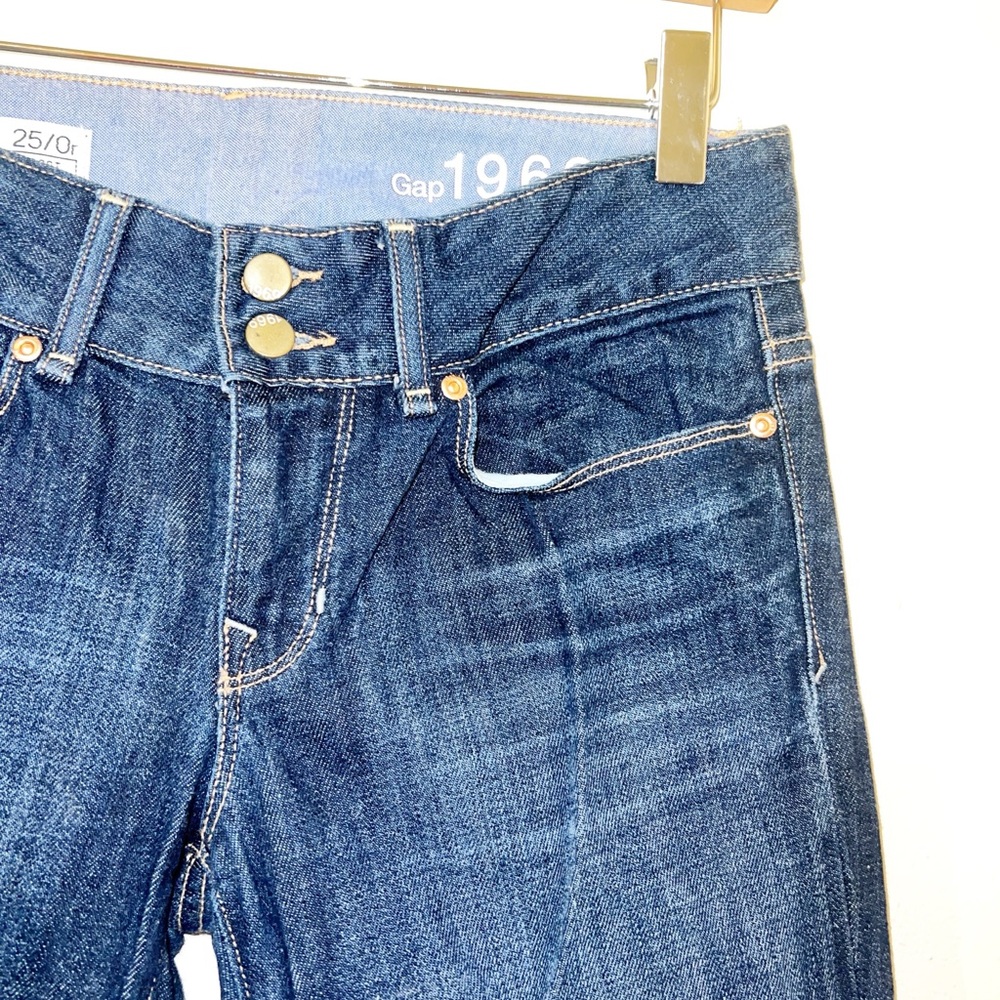 Gap Double Button Low Rise Perfect Boot Bootcut D… - image 4